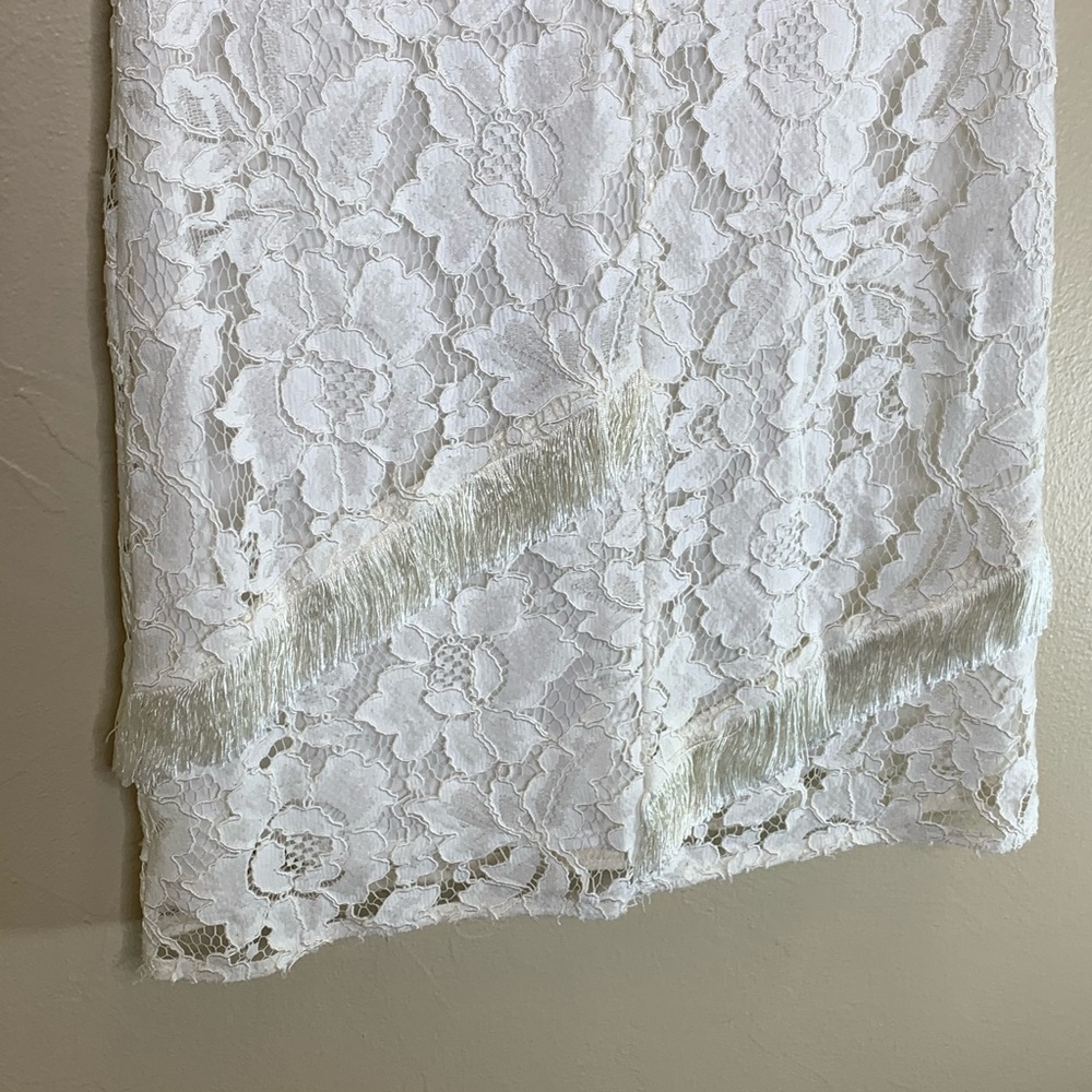 Sandro‎ Paris Riva Fringe Trim Lace Mini Dress - Picture 5 of 9